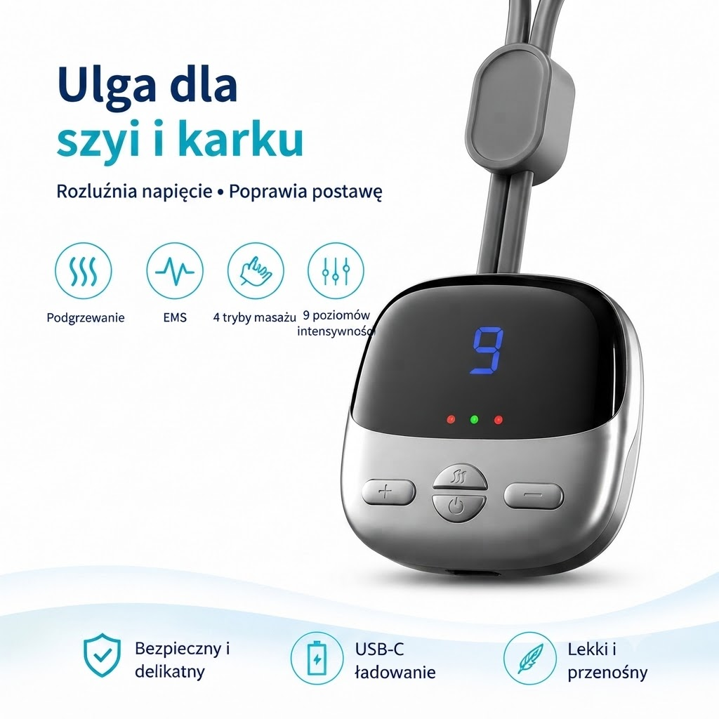 Necksy™ Massager z opcją grzania